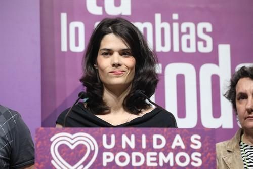 La candidata de Unidas Podemos a la presidencia de la Comunidad de Madrid, Isa Serra, declara tras conocer los resultados de las elecciones del 26M. El partido ha caído en Europa, pierde representación territorial y todas las alcaldías menos Cádiz.