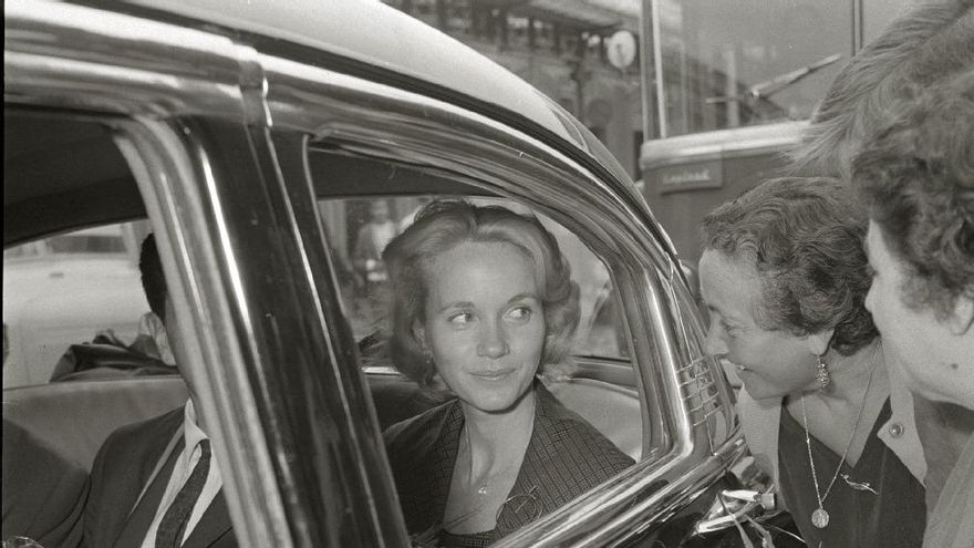 Eva Marie Saint, en la edición de 1959, en la que presentó 'Con la muerte en los talones'