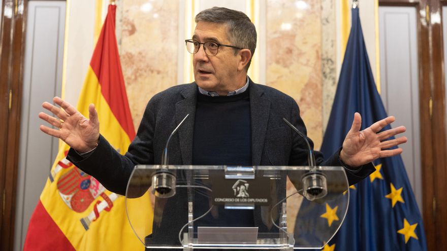 El portavoz del PSOE en el Congreso de los Diputados, Patxi López.