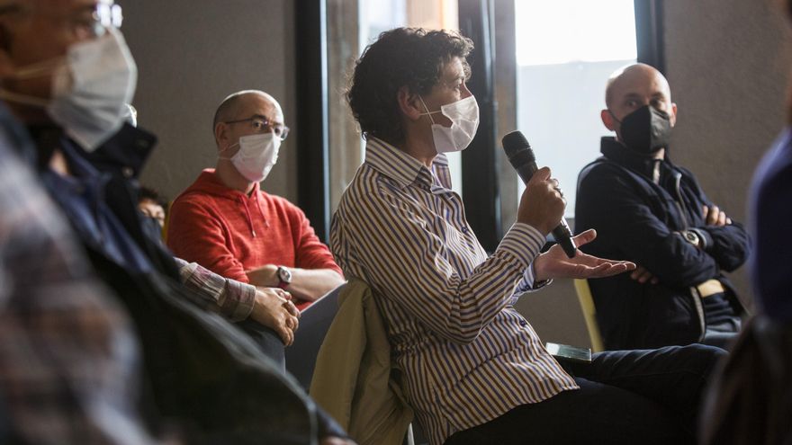 Una socia de elDiario.es en el 'Encuentro para socios y socias'