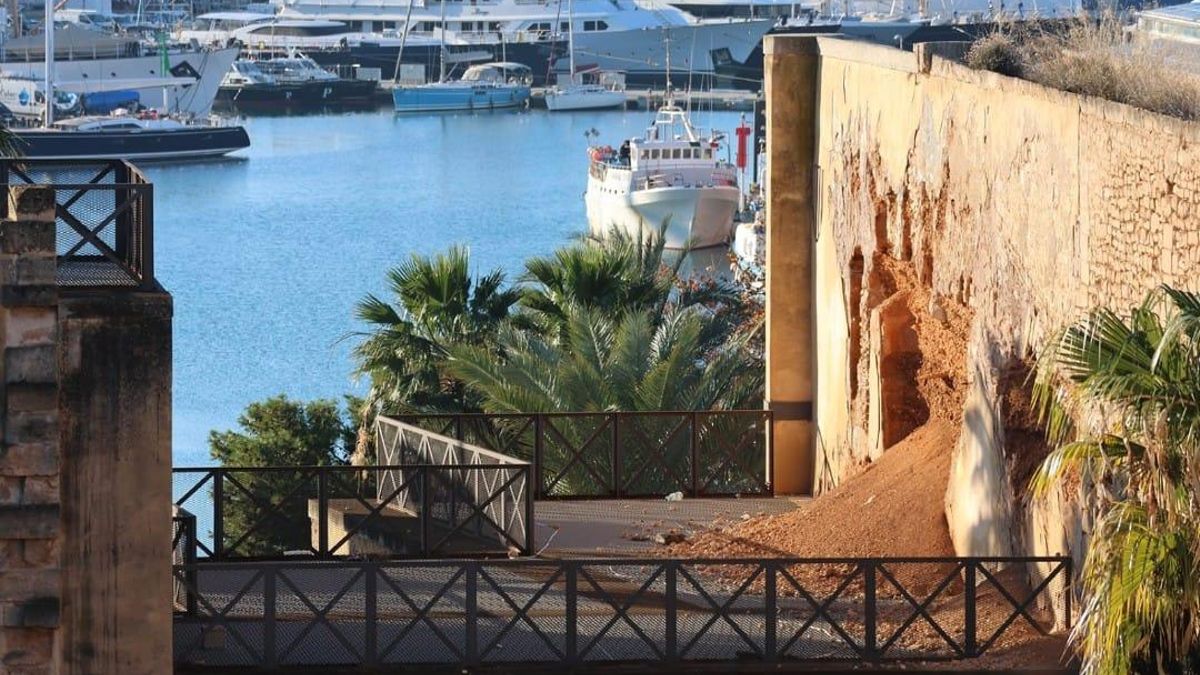 Una histórica torre medieval de Palma sufre un "grave derrumbe"