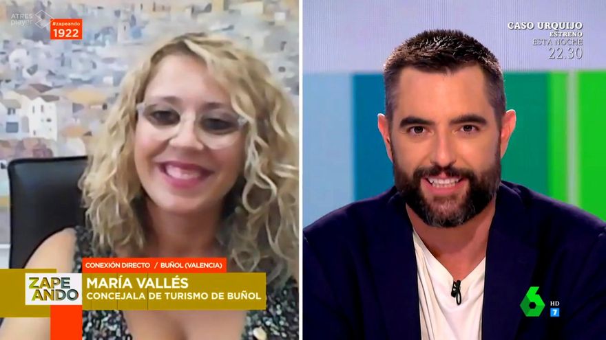 El 'photobomb' de la alcaldesa de Buñol a 'Zapeando' al aclarar su error