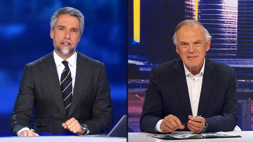 Pedro Piqueras volvió a Telecinco con saludo de Carlos Franganillo y sorpresa de 'Babylon Show'