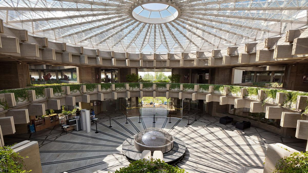 Vista general desde la primera planta de la "Corona de Espinas"