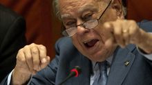 Jordi Pujol, en pleno ataque de furia.