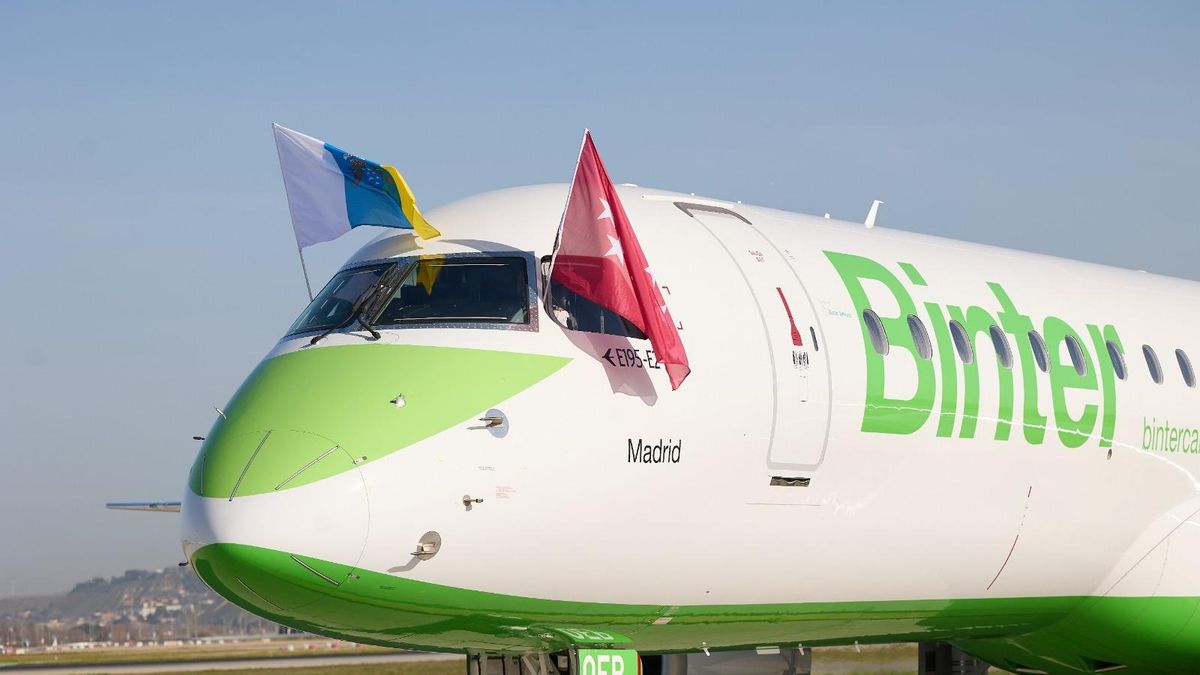 Un avión de Binter.