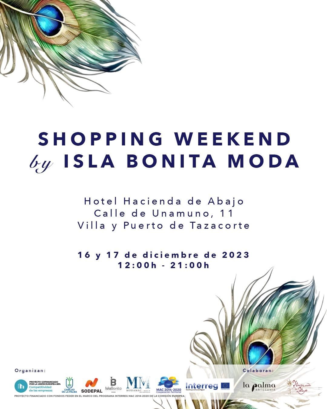 Cartel del Shopping Weekend by Isla Bonita Moda.