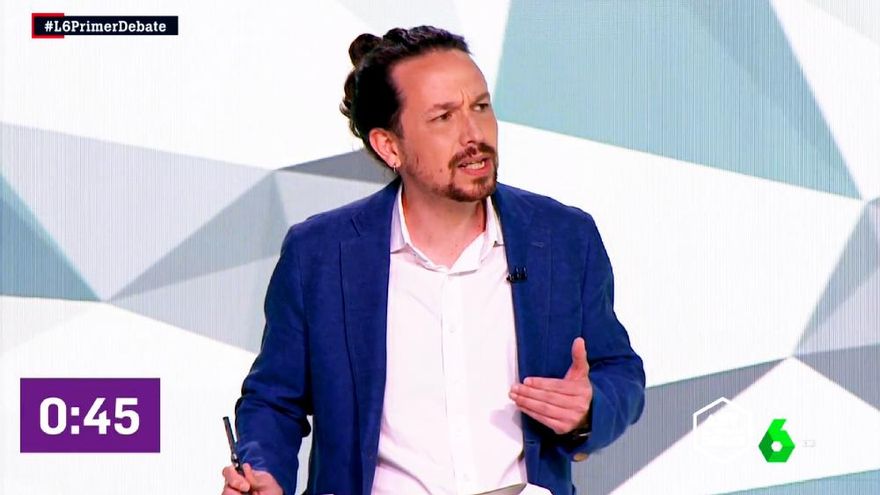 Pablo Iglesias pone como ejemplo a Pedroche en el Debate del 4M y 'Espejo Público' por un antiguo vídeo