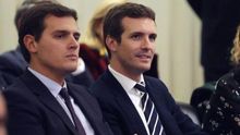 Albert Rivera y Pablo Casado, en una imagen de archivo.