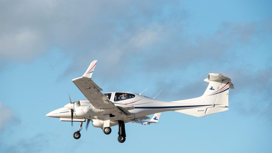 Imagen facilitada por Pilotes Volontaires del avión Colibri 2 durante un vuelo de búsqueda.