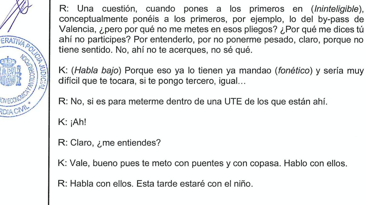 Transcripción de la grabación del diálogo entre Koldo García y José Ruz.
