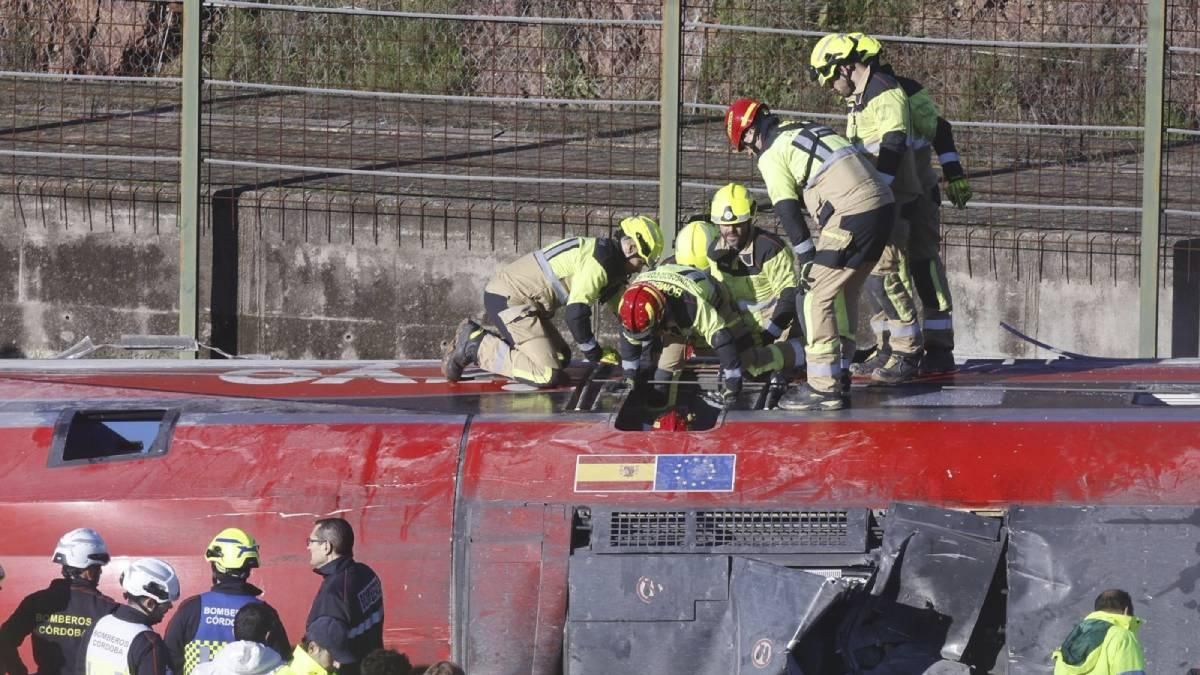 Las imágenes del accidente ferroviario de Adamuz