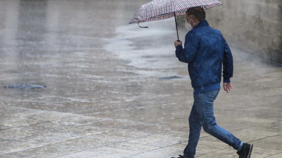 La precipitación acumulada en esta zona en 12 horas puede ser de 40 litros por metro cuadrado