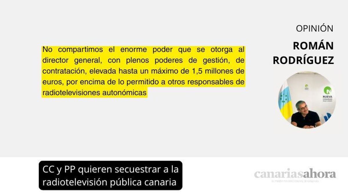 CC y PP quieren secuestrar a la radiotelevisión pública canaria