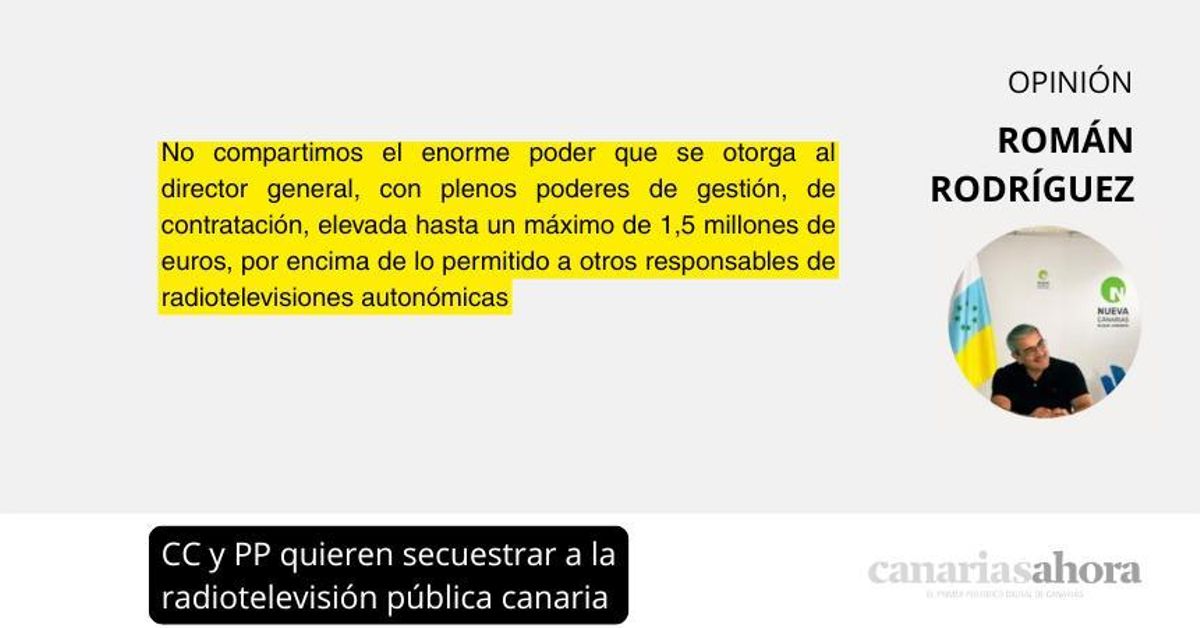 CC y PP quieren secuestrar a la radiotelevisión pública canaria
