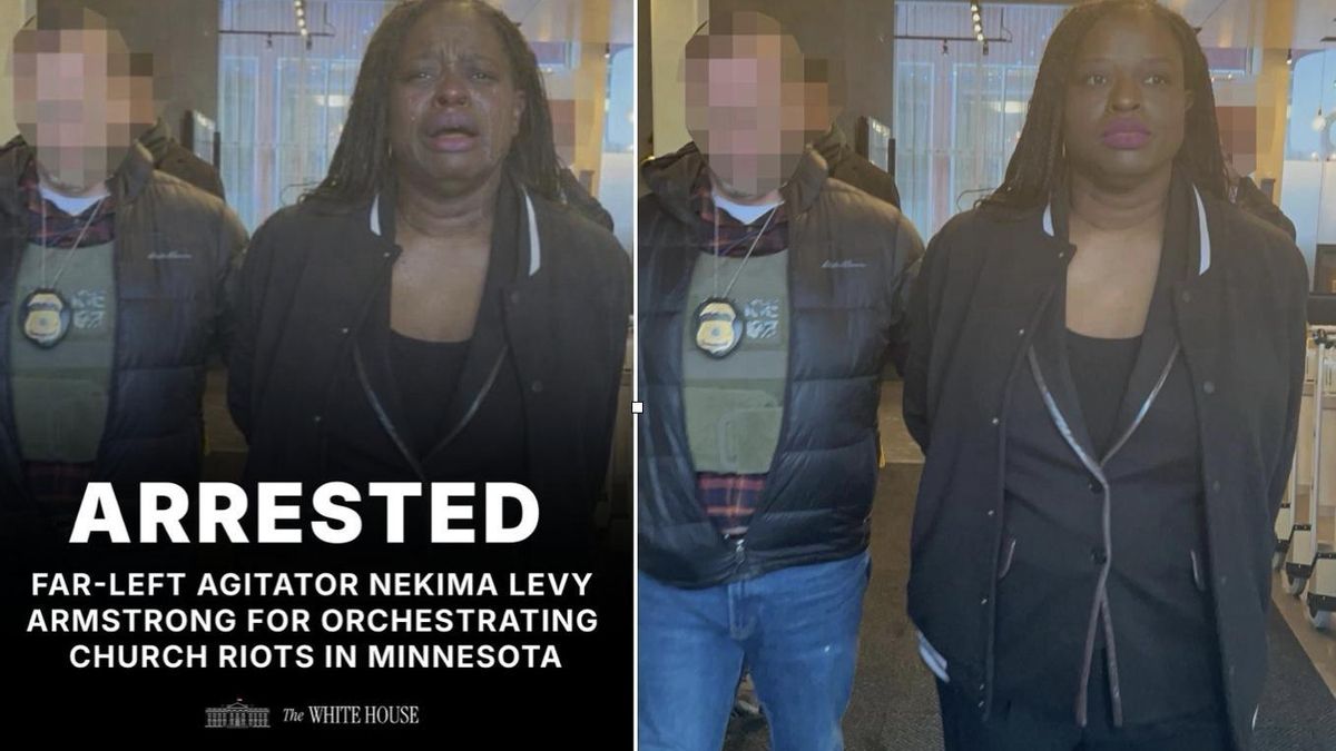 La Casa Blanca difunde una foto manipulada de una detenida en una protesta contra el ICE para hacer creer que estaba llorando