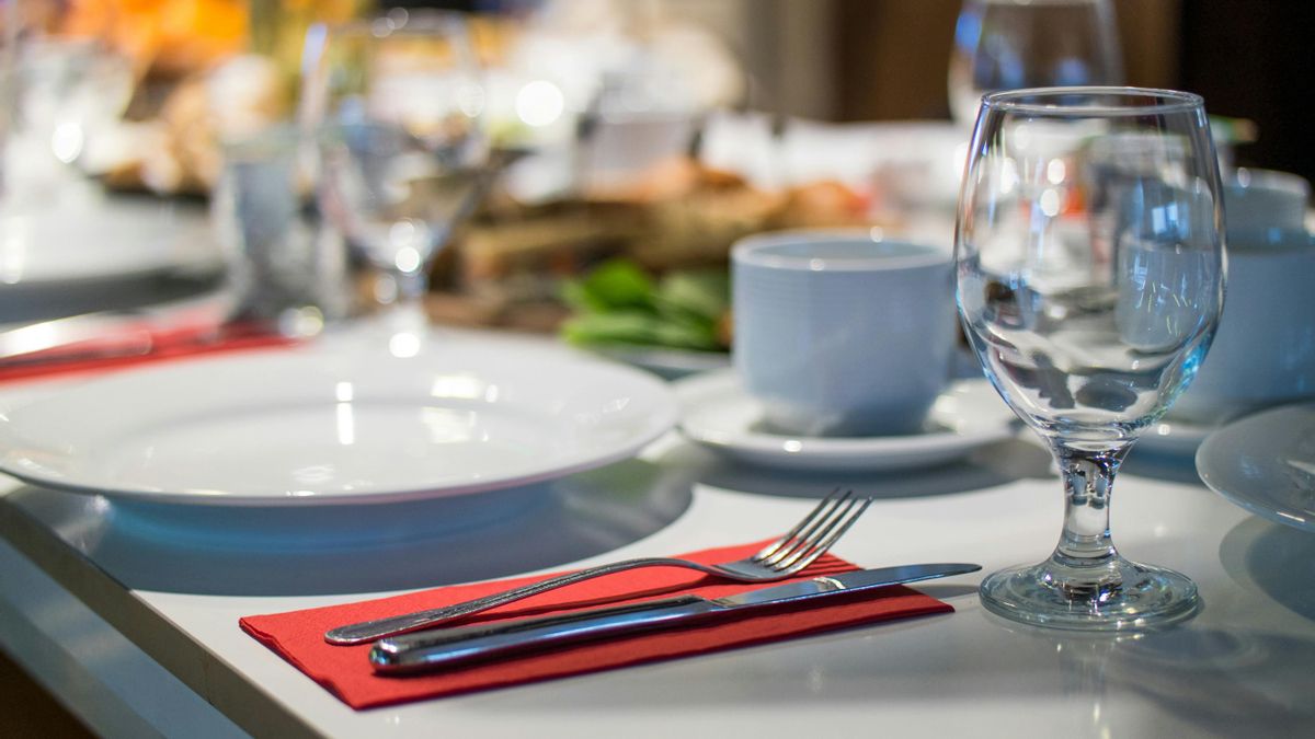 Cubierto en un restaurante