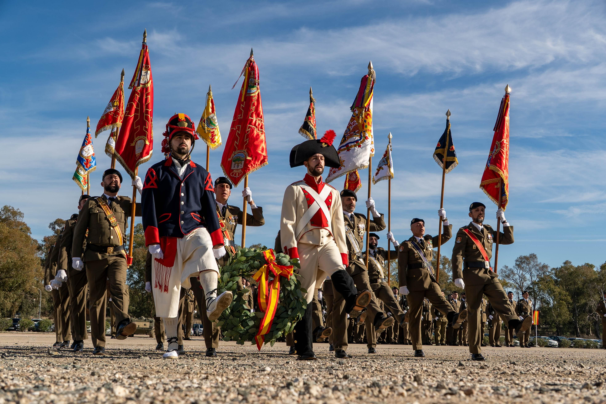 La Brigada Guzmán el Bueno X celebra en Cerro Muriano el día de la Inmaculada con una parada militar