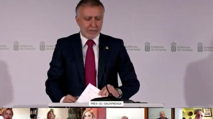 El presidente de Canarias aboga por una "gran alianza" tras la crisis sanitaria para que "nadie quede fuera"