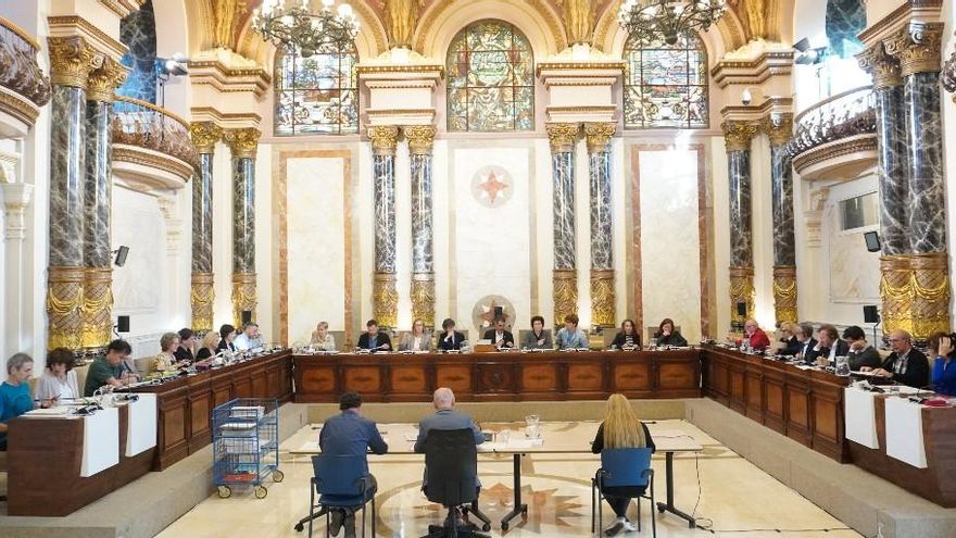 Imagen del primer pleno municipal de la legislatura.