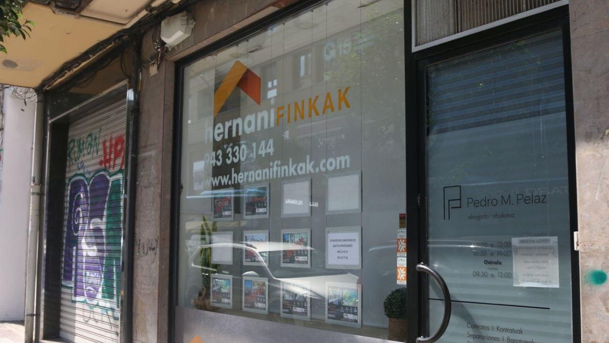 Una inmobiliaria en Hernani.