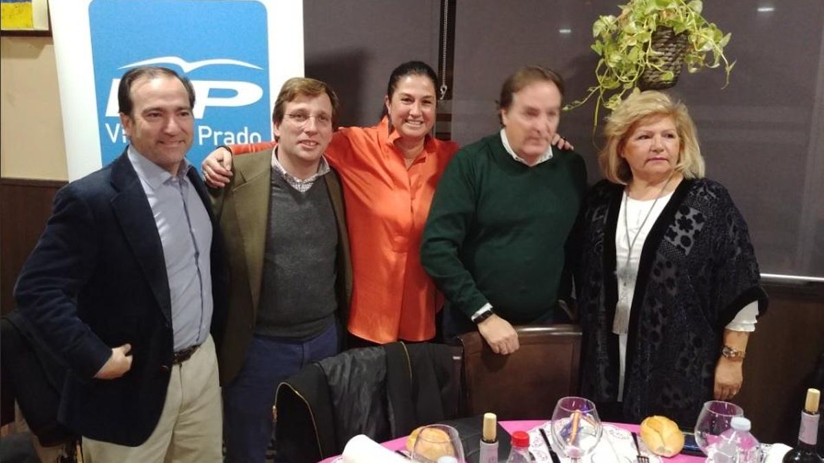 Belén Rodríguez Palomino en la cena de Navidad del PP de Villa del Prado. / PP de Villa del Prado