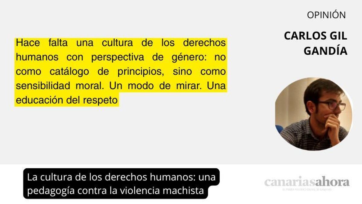 La cultura de los derechos humanos: una pedagogía contra la violencia machista