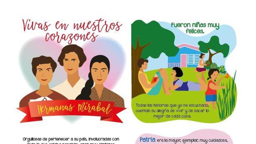 Cómic "Vivas en nuestros corazones" sobre las hermanas Mirabal