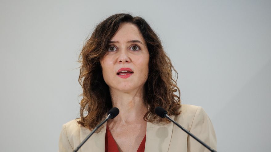 La presidenta de la Comunidad de Madrid, Isabel Díaz Ayuso