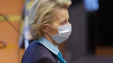 La presidenta de la Comisión Europea, Ursula von der Leyen, en Bruselas.