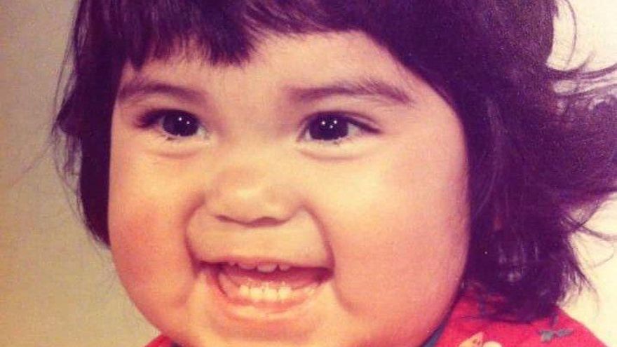 María Diemar con 14 meses.