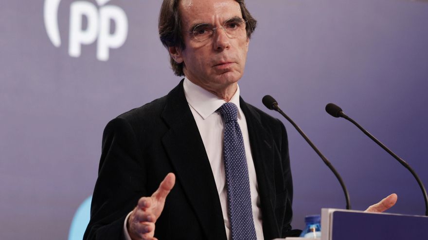 Aznar alerta sobre "los progres de pacotilla" y advierte que el voto a la izquierda consolidará la coalición del Gobierno de España