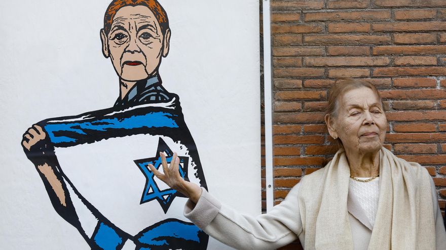 Roma rescata un mural sobre superviviente del holocausto Edith Bruck tras acto vandálico