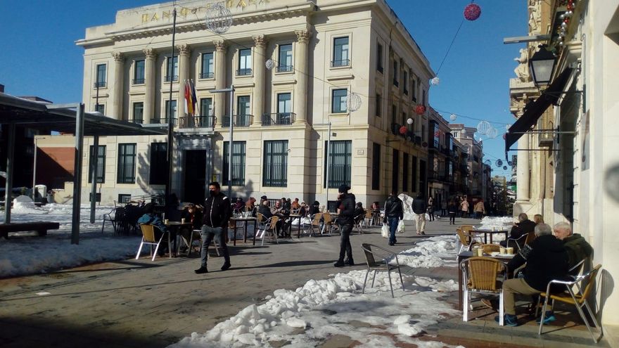 Calle Mayor de Guadalajara, el martes 12 de enero de 2021