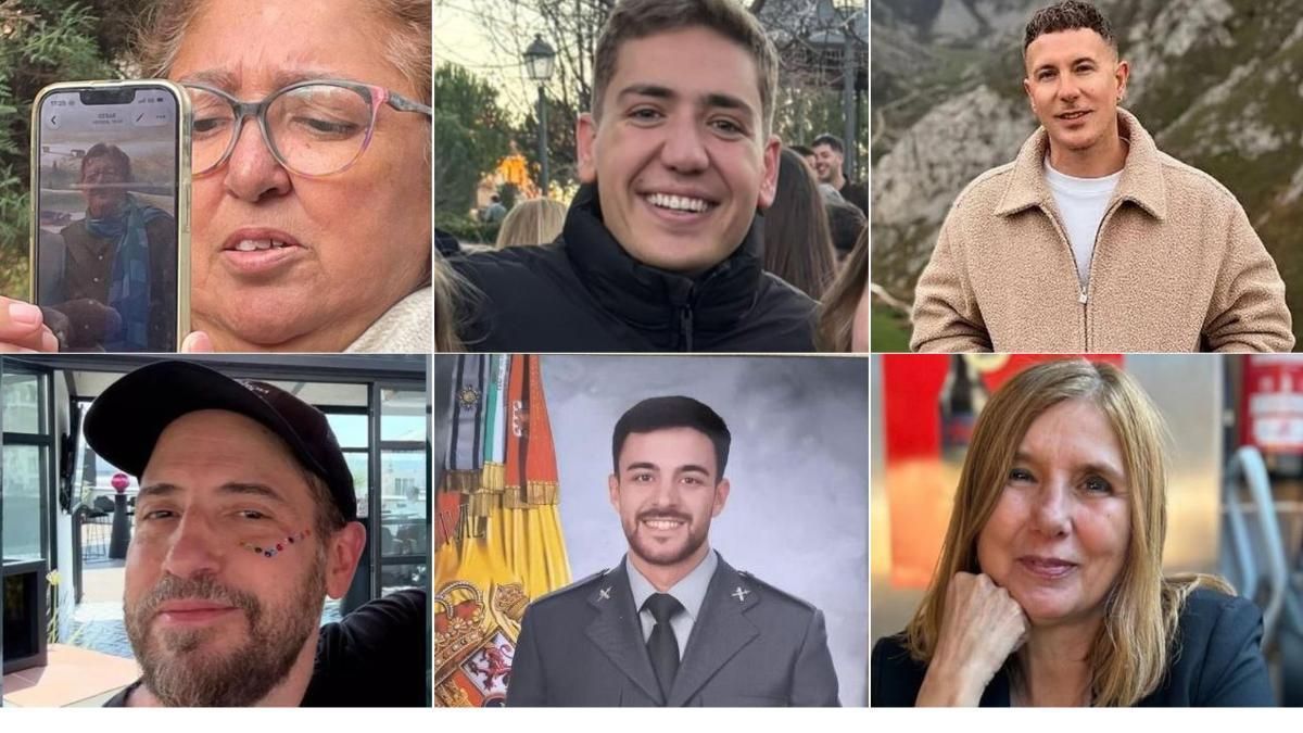 Imagen de los desaparecidos tras el accidente de trenes en Urda.