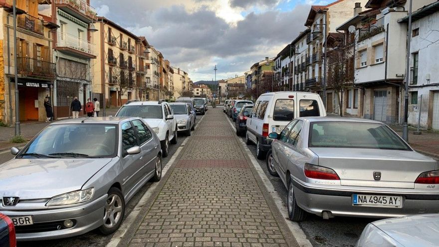 Una calle de Alsasua vacía