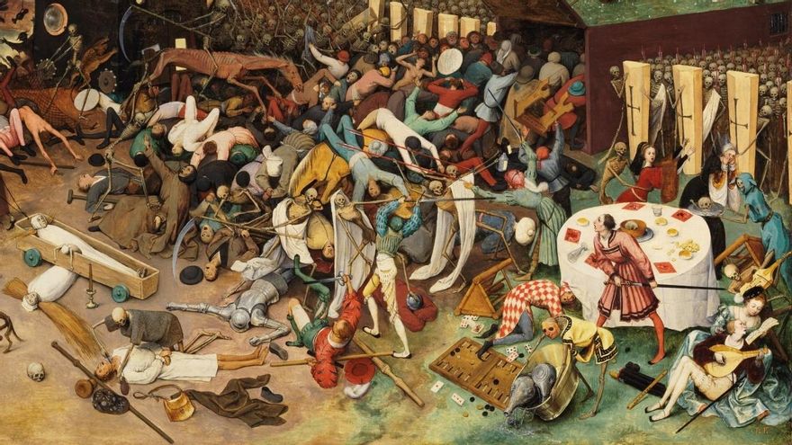 Detalle de "El triunfo de la Muerte" (1562), óleo sobre tabla de Pieter Brueghel