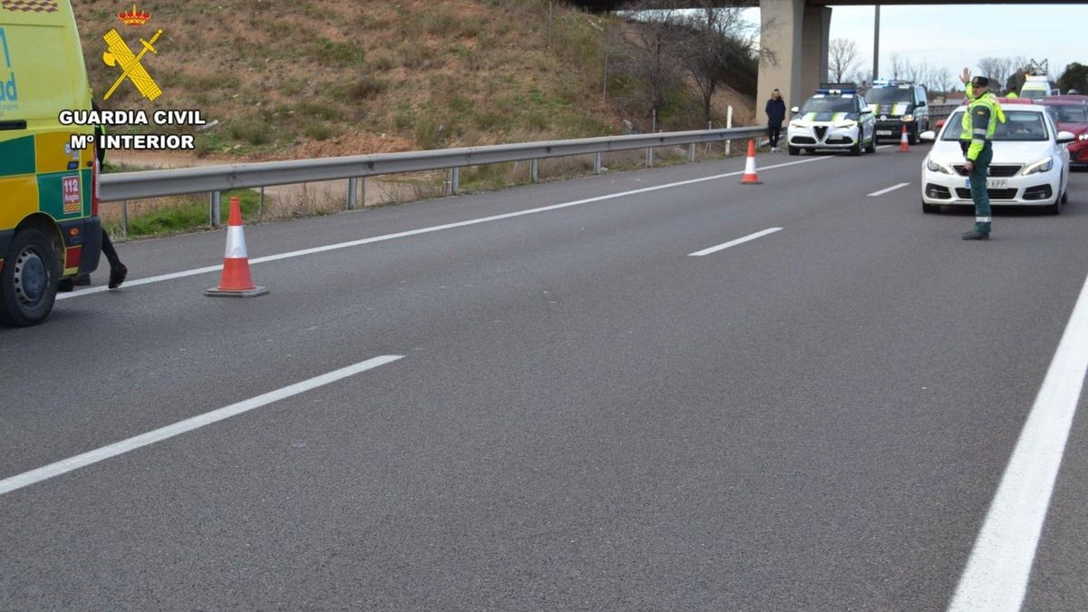 Investigado un conductor por atropellar a dos ciclistas cerca de Utebo, uno de ellos herido de gravedad