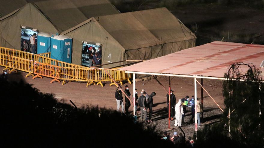 El CATE de Barranco Seco, que alberga ya a 400 migrantes en Gran Canaria