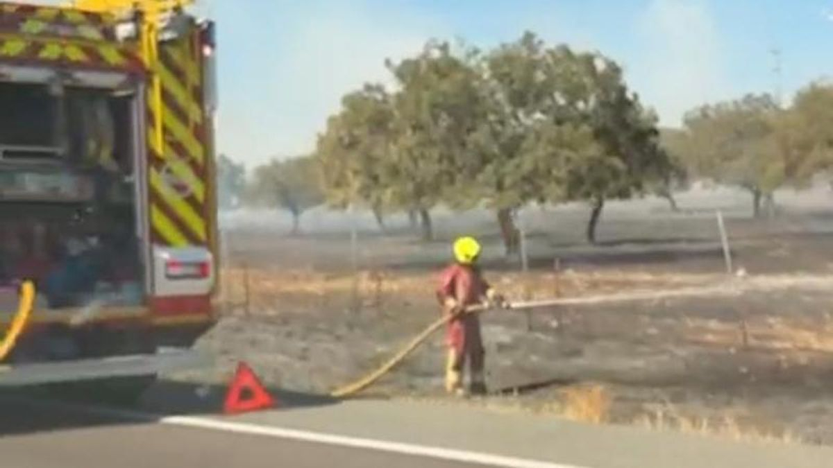 Incendio en El Vacar.