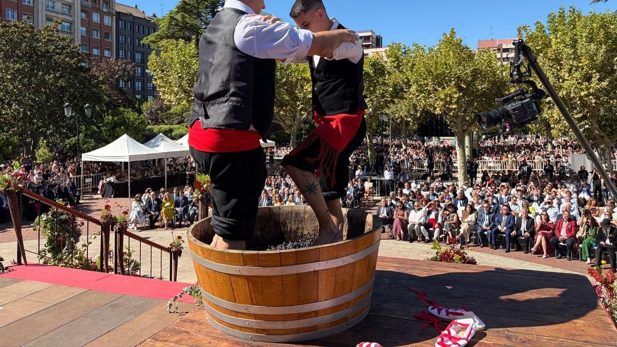 DIRECTO PISADO DE LA UVA: el acto central de las fiestas de San Mateo vuelve al Espolón de Logroño