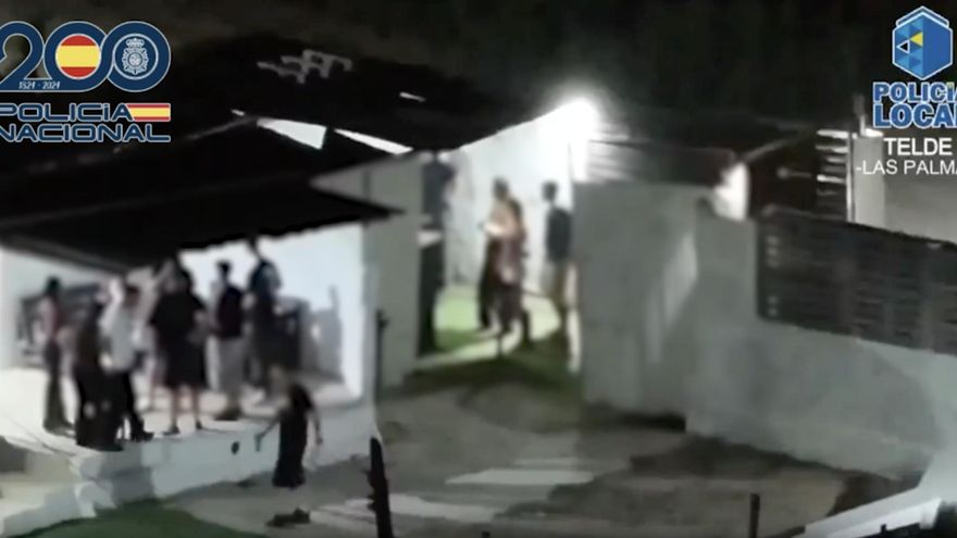 La Policía Nacional y la Policía Local desmantelan una fiesta ilegal en una finca en Gran Canaria e incautan gran cantidad de drogas