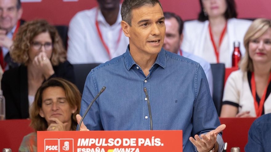Sánchez pide al PSOE profundizar en la España federal frente al modelo del PP: “No va de territorios, sino de servicios públicos"