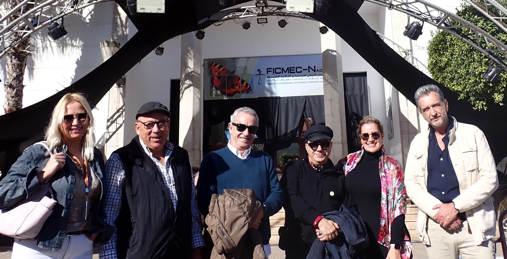 Blanca Rosa en la presentación de documental en Nador.