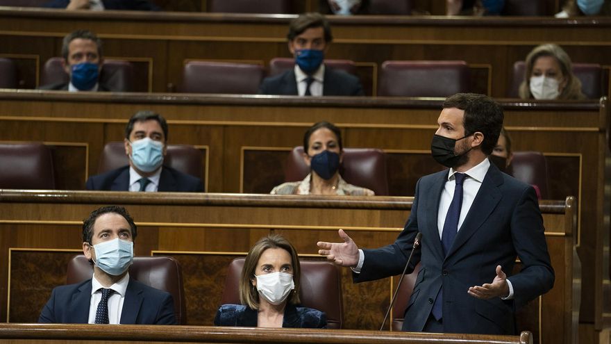 Pablo Casado, durante una intervención en el Congreso.