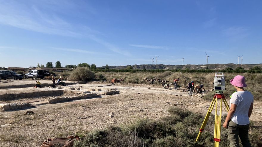 El yacimiento de La Cabañeta, en Zaragoza, alberga el foro romano más antiguo hallado en el interior de la península ibérica