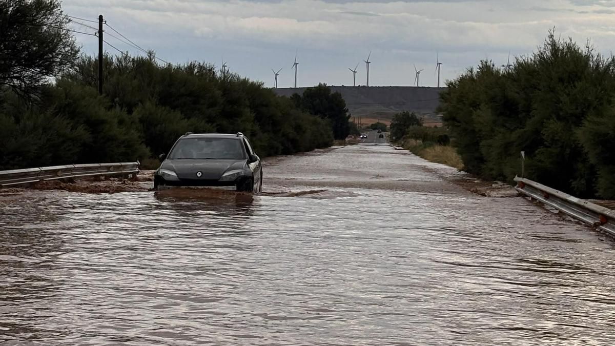 Incidencias por las tormentas en Pradejón