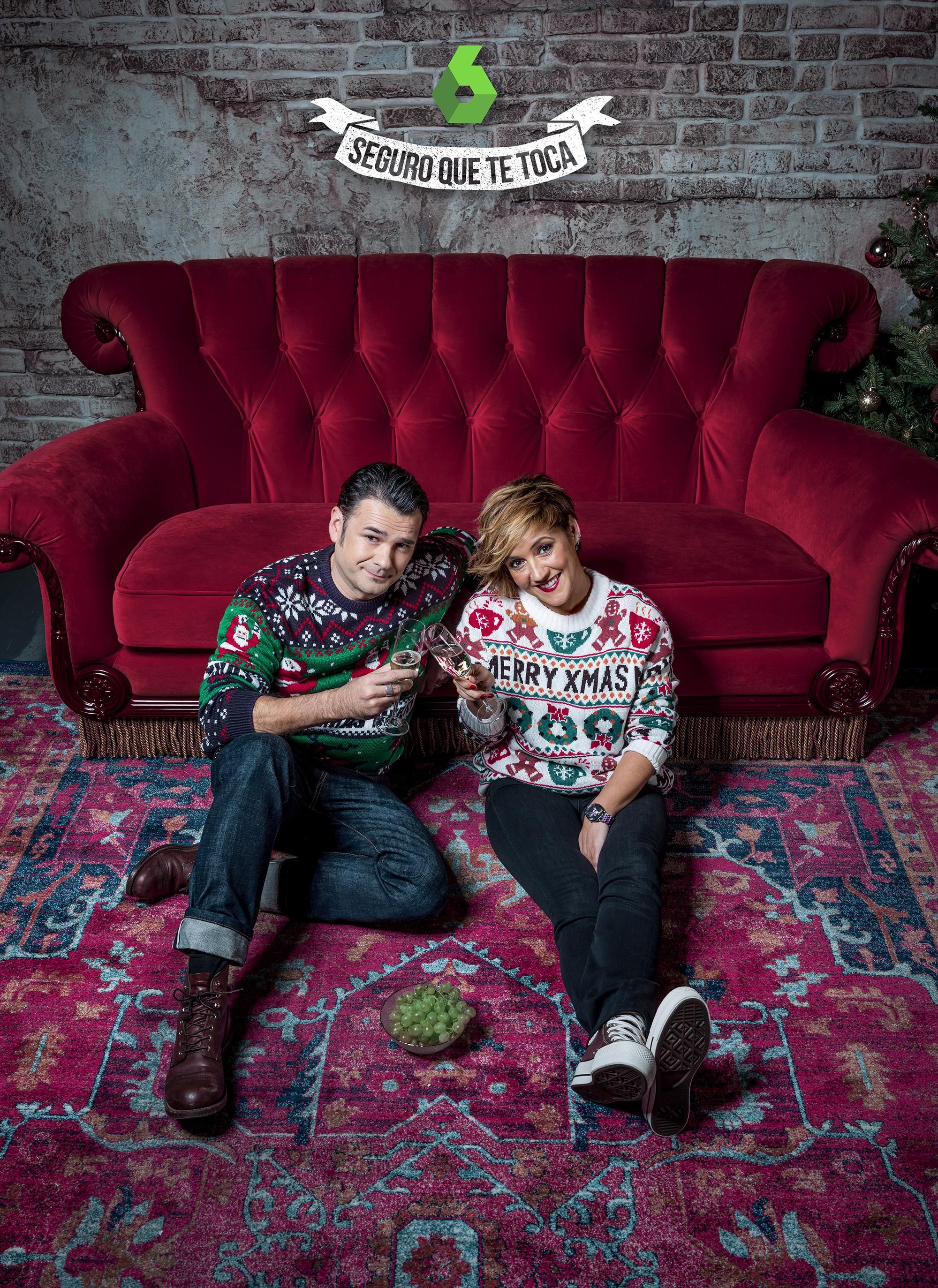 Cristina Pardo e Iñaki López posan para las Campanadas de laSexta