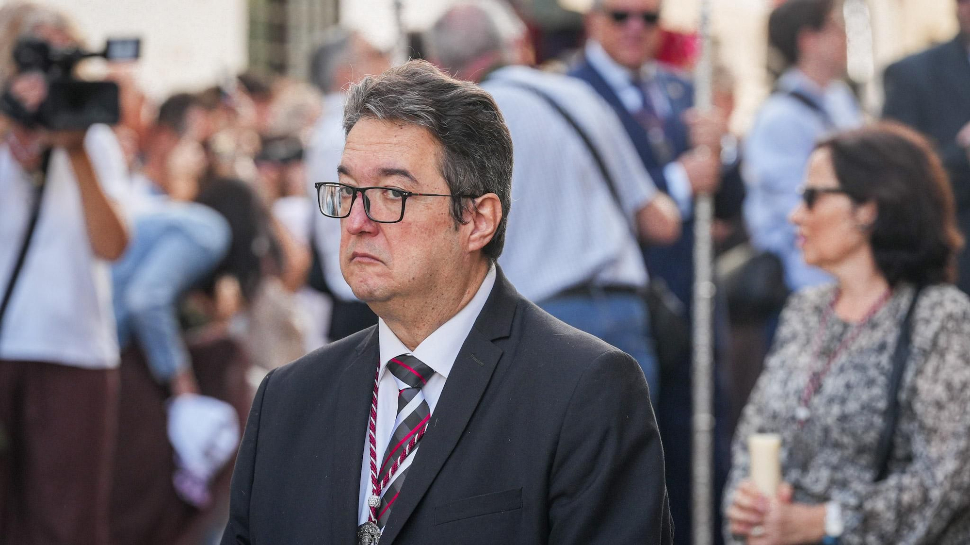 El regreso de la Hermandad de la Cena tras el Vía Crucis Magno