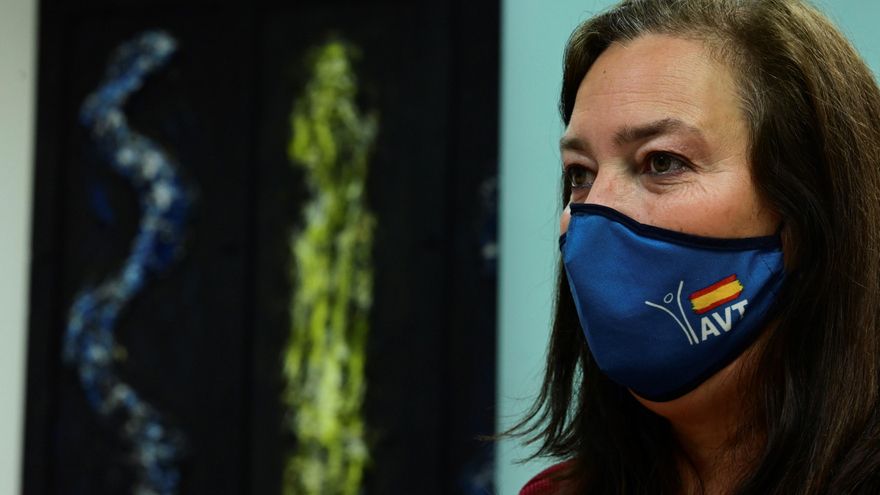 La presidenta de la AVT, Maite Araluce, en una fotografía de archivo. EFE/ Víctor Lerena